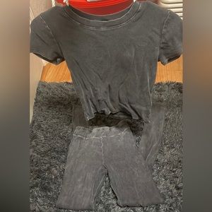 Charcoal washes two piece